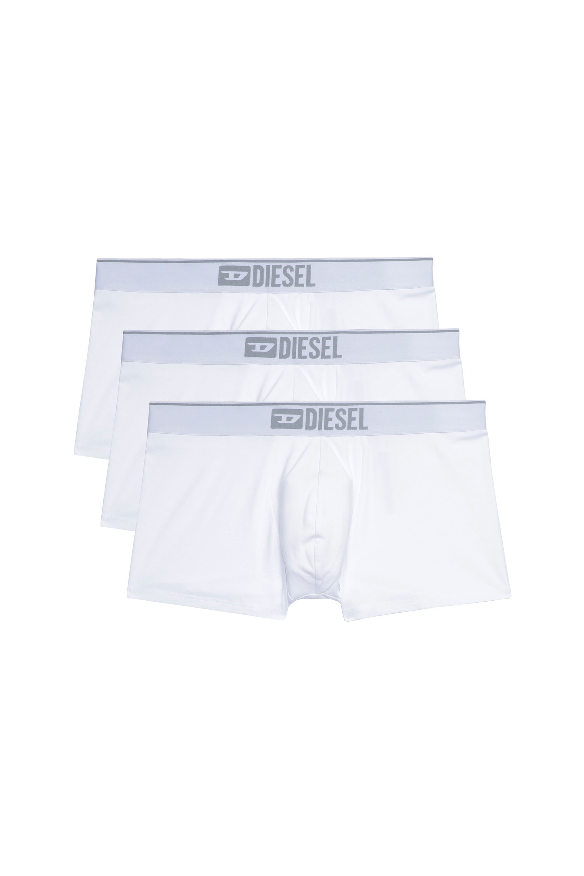 Diesel - UMBX-DAMIENTHREEPACK, Man's Three-pack of plain boxer in White - 1