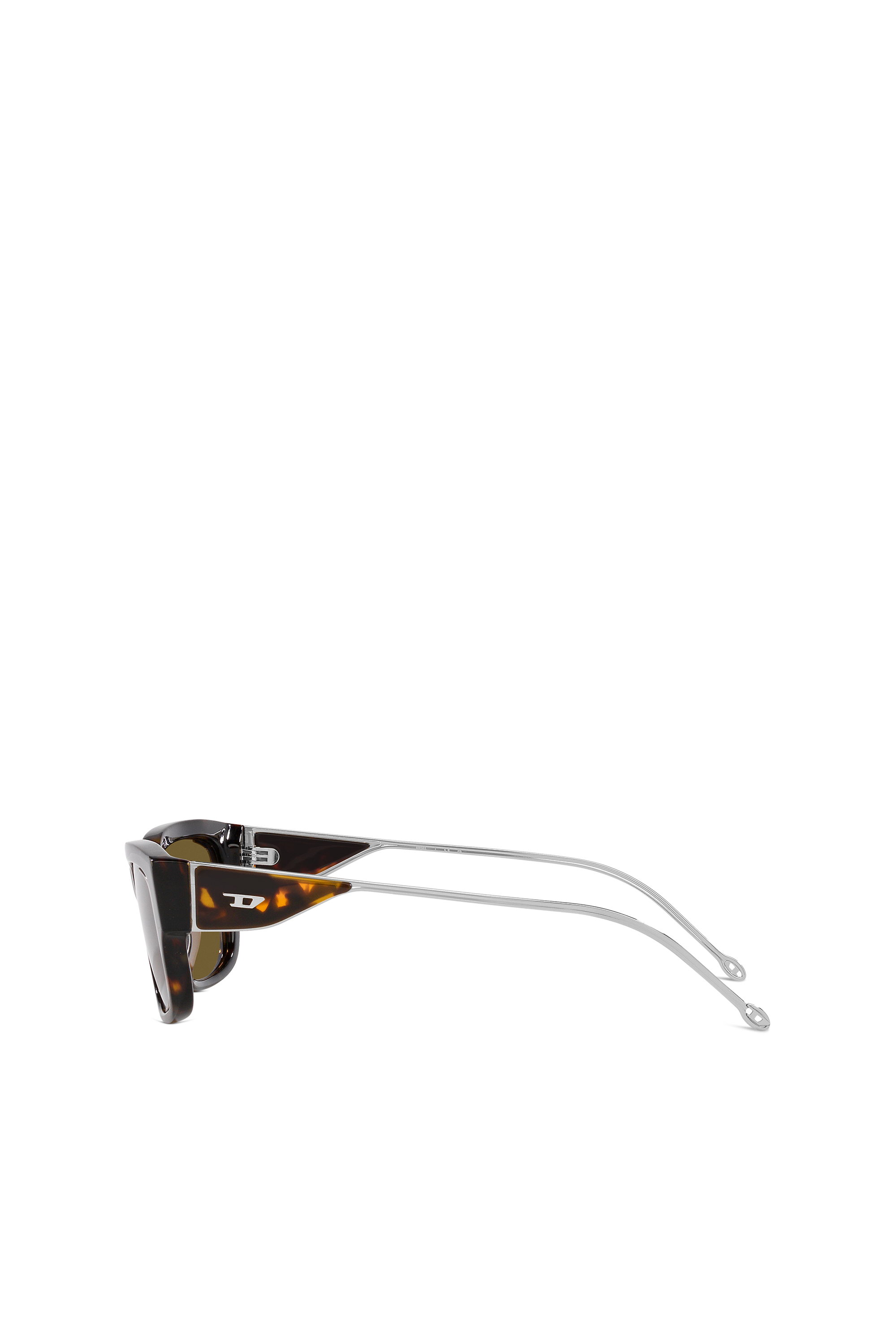 Diesel - 0DL2002 SIZE 56, Unisex's Rectangle sunglasses in Brown/Black - 4