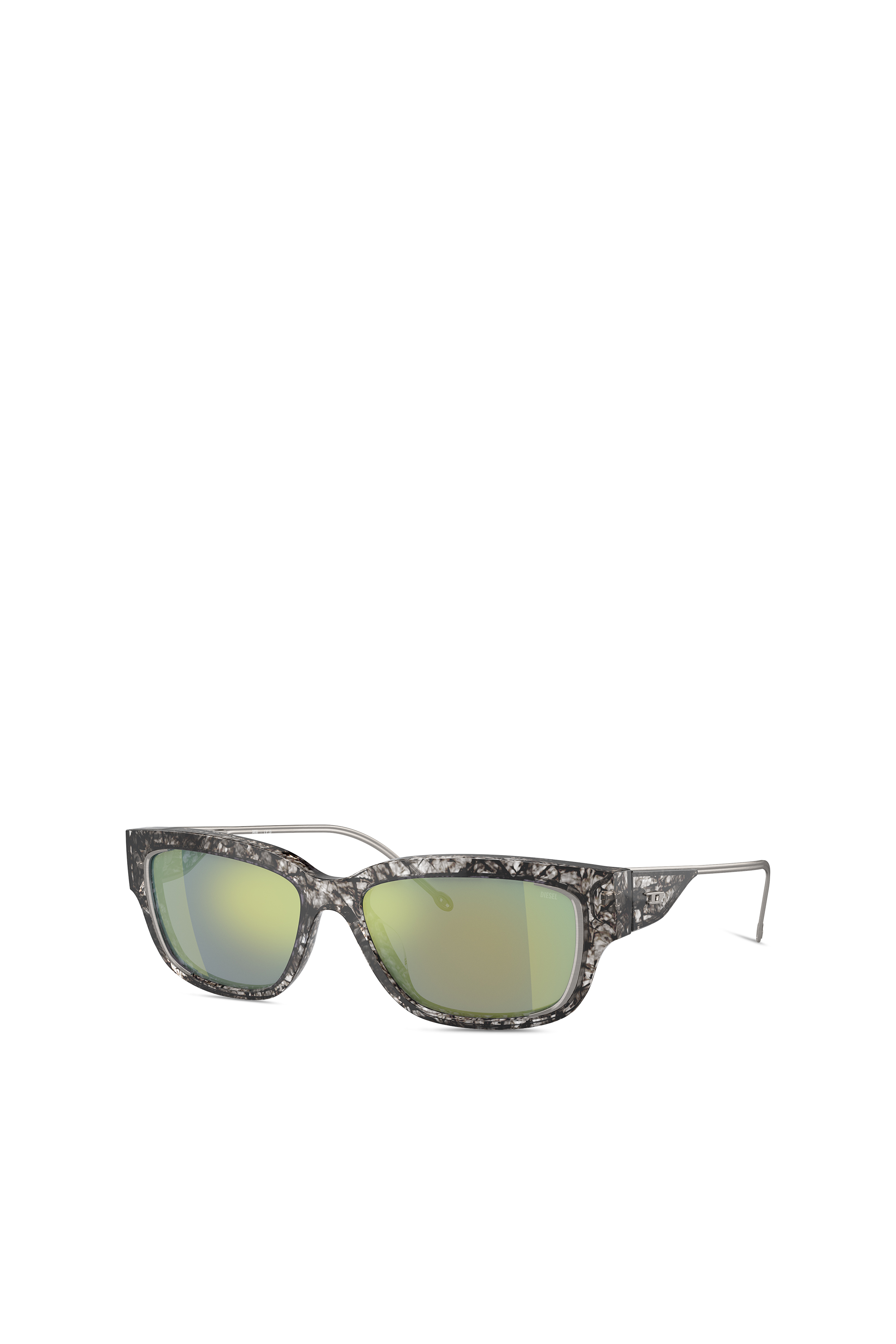 Diesel - 0DL2002 SIZE 56, Unisex's Rectangle sunglasses in Smoke Havana/Peacock - 4