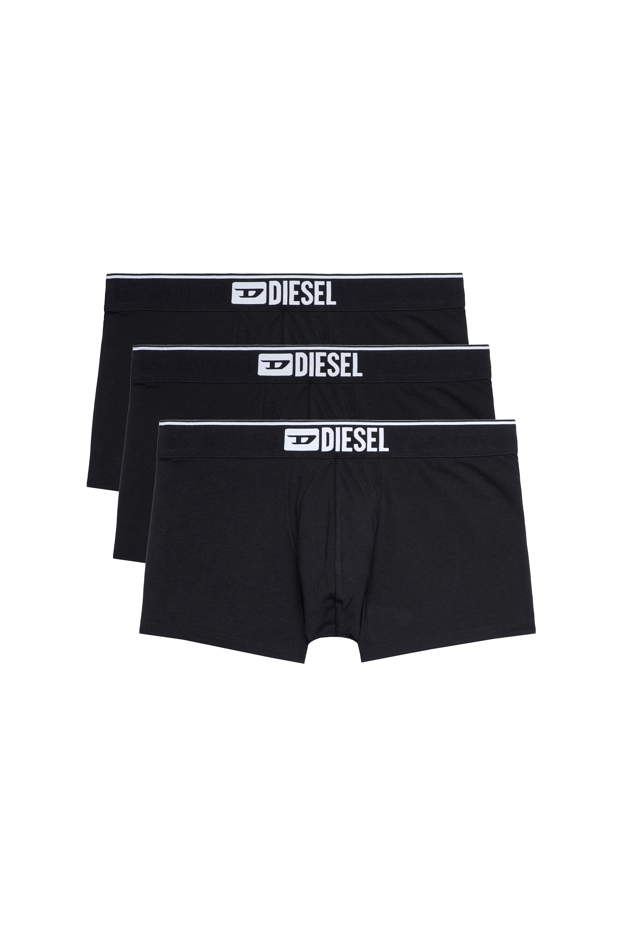 Diesel - UMBX-DAMIENTHREEPACK, Man's Three-pack of plain boxer in Black - 1